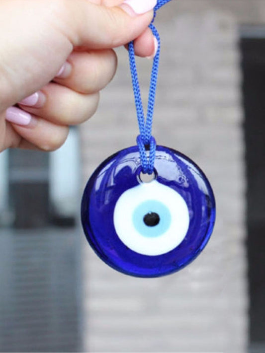 Greek Evil Blue Eye Glass Pendant